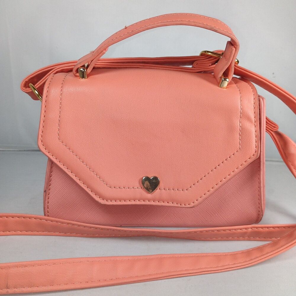 Olivia & Kate New York Mini Clutch Purse Salmon 7 inch Clutch Crossbody